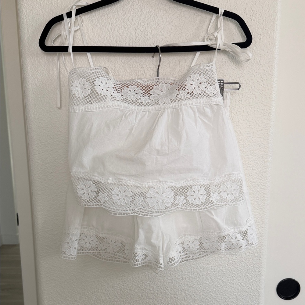 White Lace Trim Set